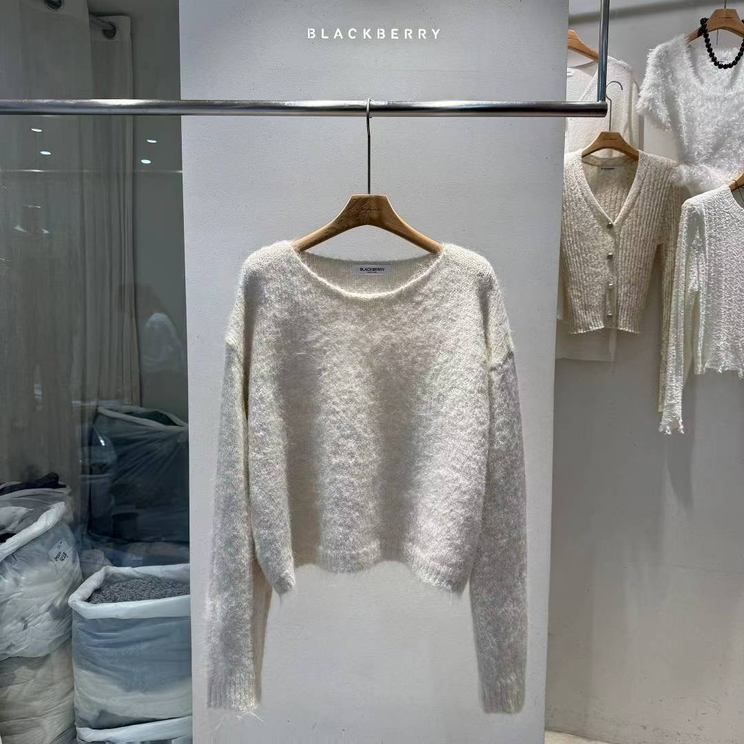 BLACKBERRY韓國代購㊣女士新品熱賣人氣時尚真品25秋冬針織衫BLACKBERRY針織衫圖色1