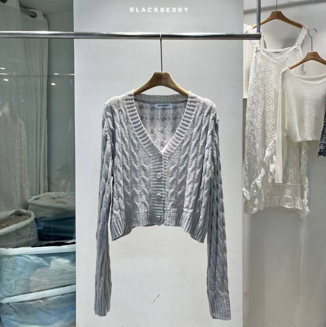 BLACKBERRY韓國代購㊣女士新款職業時尚人氣25秋冬熱賣毛衣BLACKBERRY毛衣圖色2