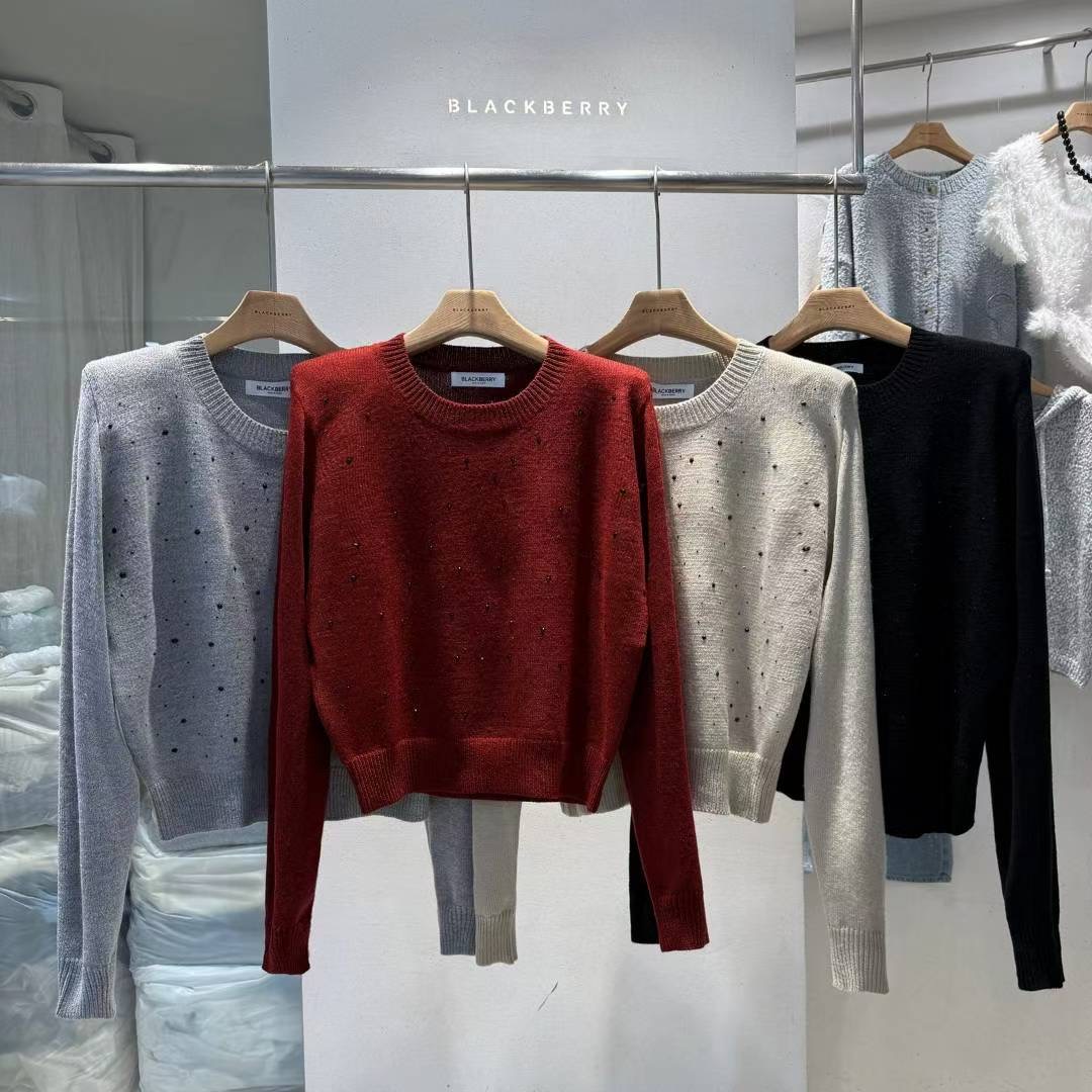 BLACKBERRY韓國代購㊣女裝新品真品人氣時尚25秋冬熱賣毛衣BLACKBERRY毛衣