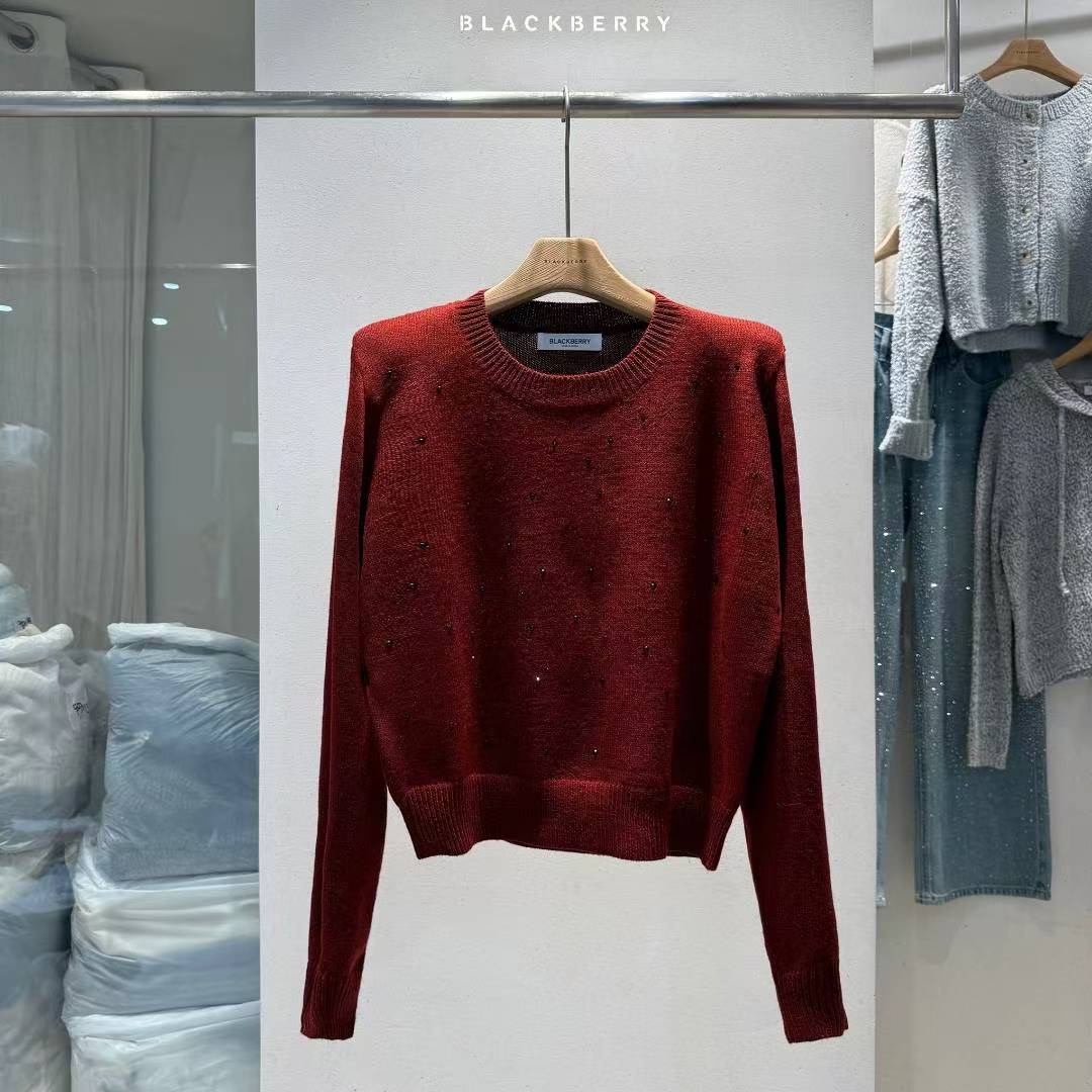 BLACKBERRY韓國代購㊣女裝新品真品人氣時尚25秋冬熱賣毛衣BLACKBERRY毛衣圖色3