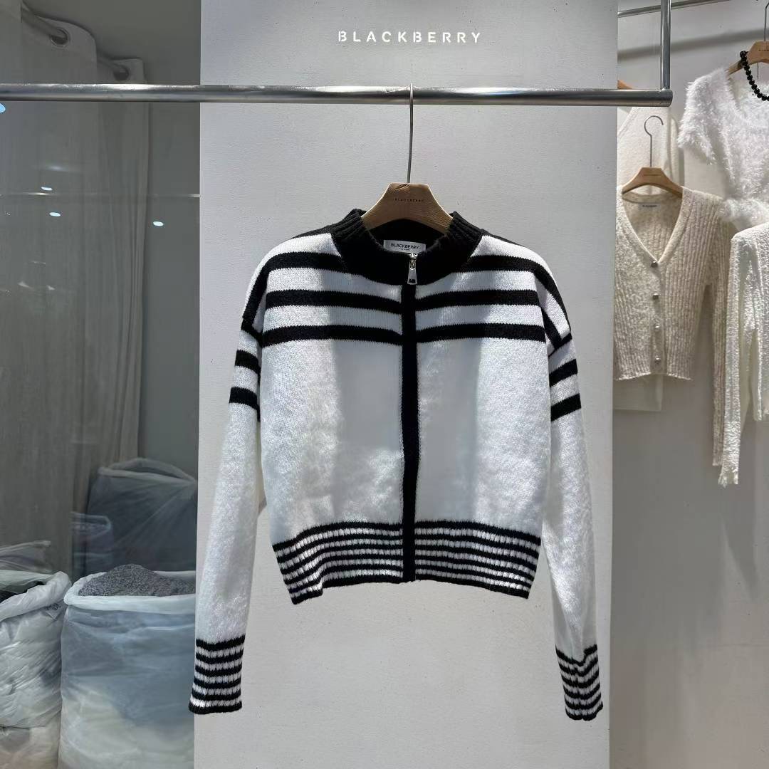 BLACKBERRY韓國直郵㊣女士新品人氣時尚休閑25秋冬真品針織衫BLACKBERRY針織衫圖色1