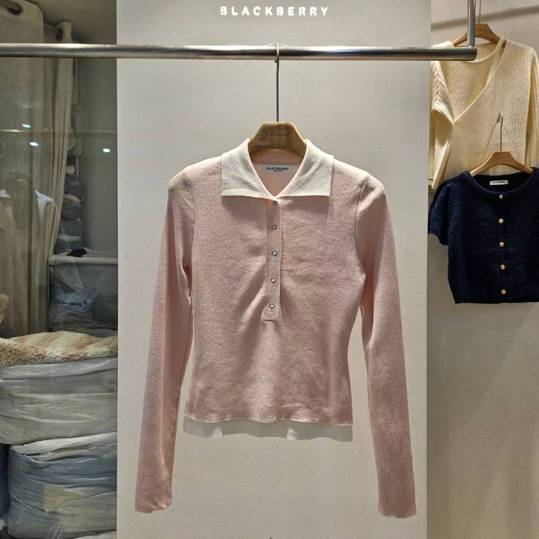 BLACKBERRY韓國代購㊣女裝新款休閑推薦真品熱賣人氣針織衫BLACKBERRY針織衫圖色2