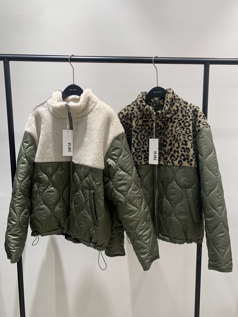 ANOVE韓國直郵㊣女士新款職業25秋冬時尚熱賣人氣短款棉服絎縫ANOVE短款棉服