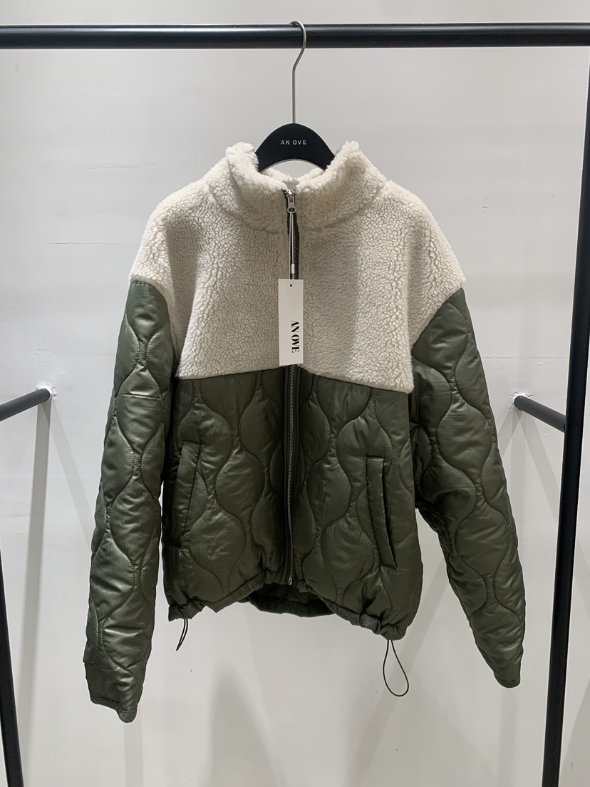 ANOVE韓國直郵㊣女士新款職業25秋冬時尚熱賣人氣短款棉服絎縫ANOVE短款棉服圖色1