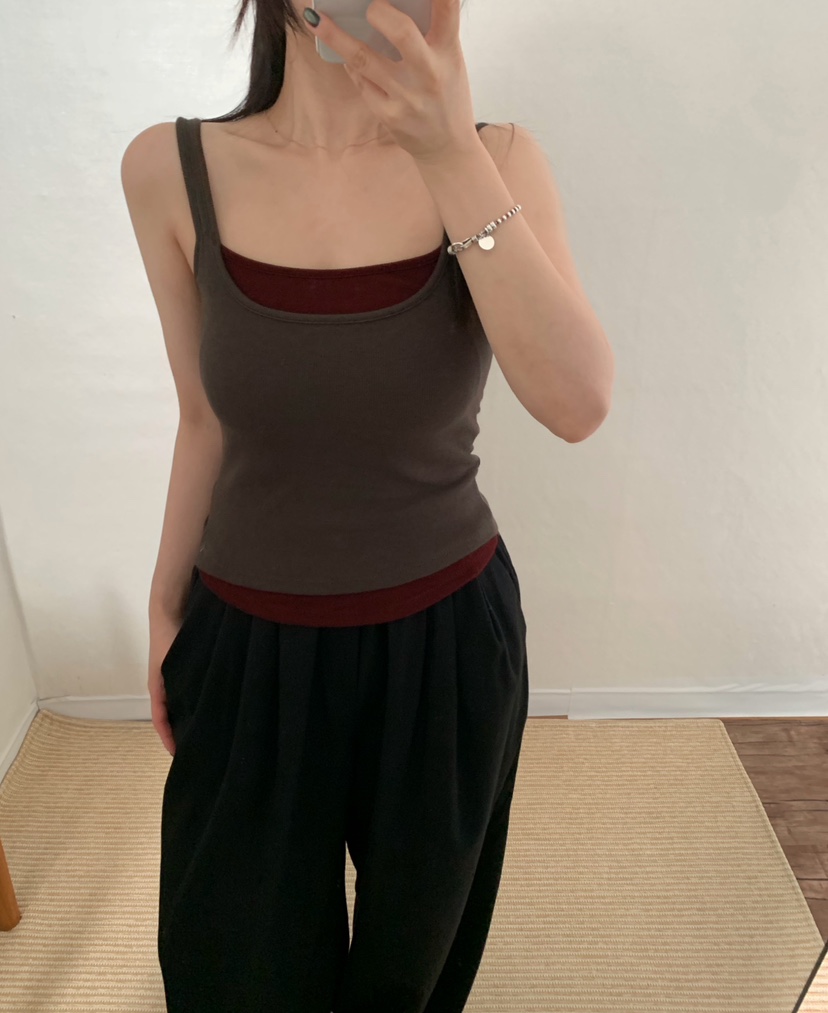 TWENTY FOUR SEVEN24-7東大門㊣代購女裝新款熱賣吊帶背心TEWNTY FOUR SEVEN24-7吊帶/背心