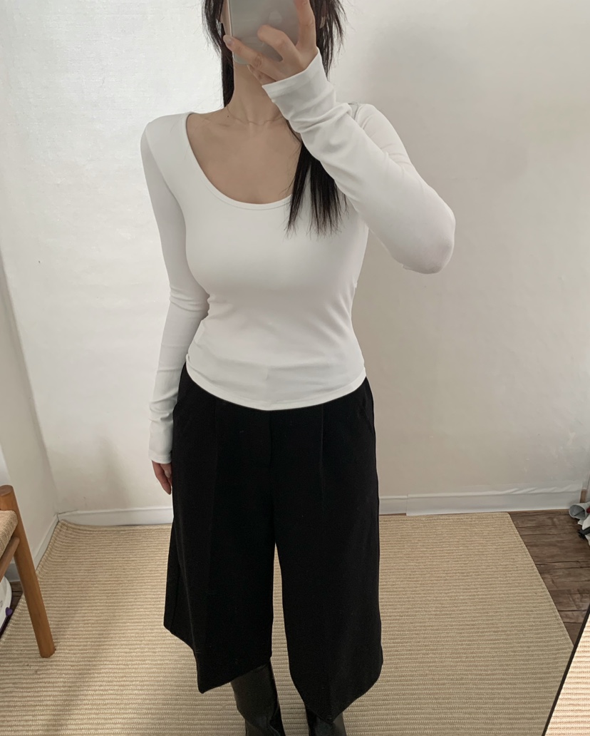 TWENTY FOUR SEVEN24-7東大門㊣代購女士新品職業長袖T恤TEWNTY FOUR SEVEN24-7長袖T恤