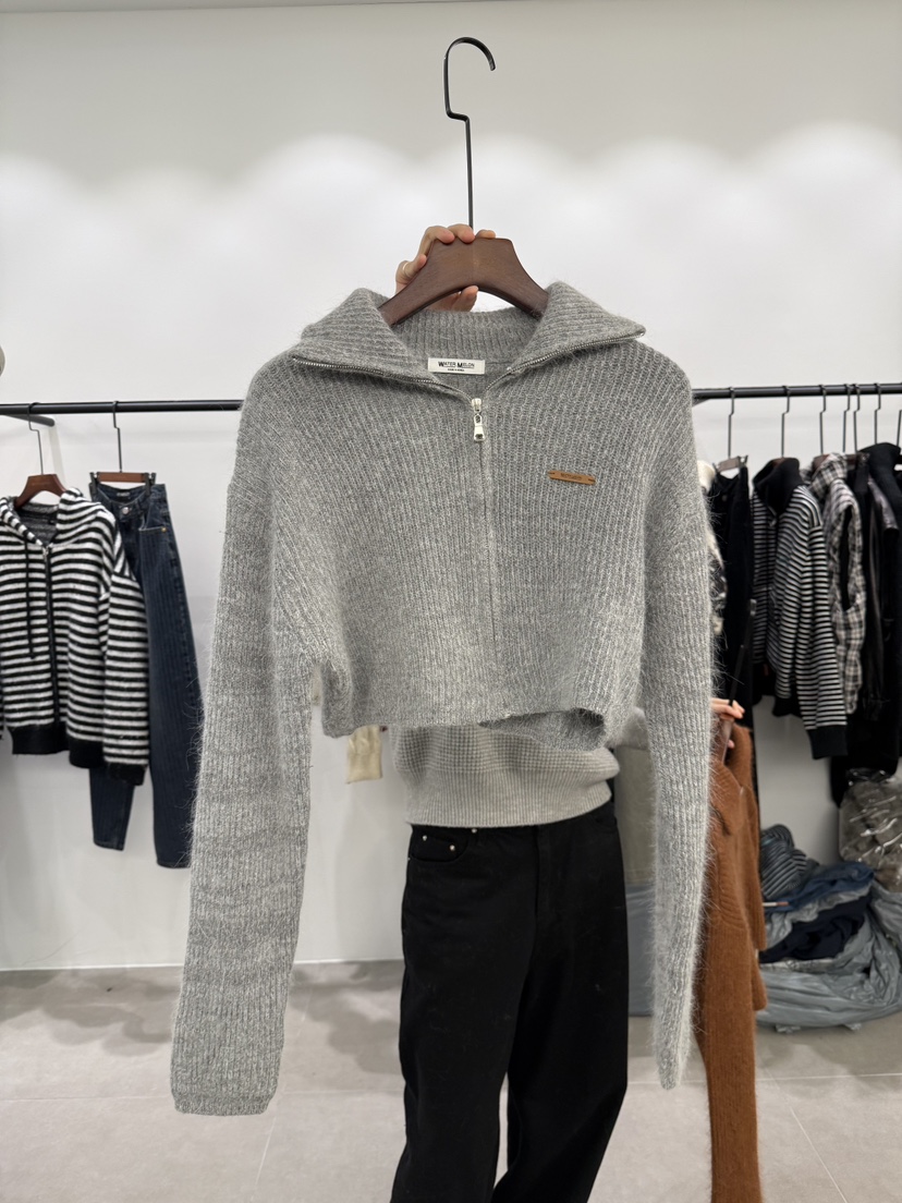 WATERMELON韓國代購㊣女裝新款熱賣推薦真品人氣針織衫安哥拉WATER MELON針織衫圖色4