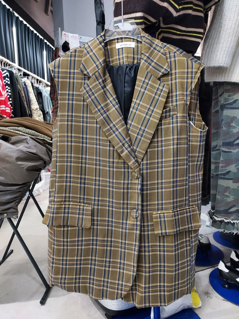 MOMAZU東大門㊣實拍女士新款時尚職業25秋冬休閑推薦馬甲打折MOMAZU馬甲圖色1