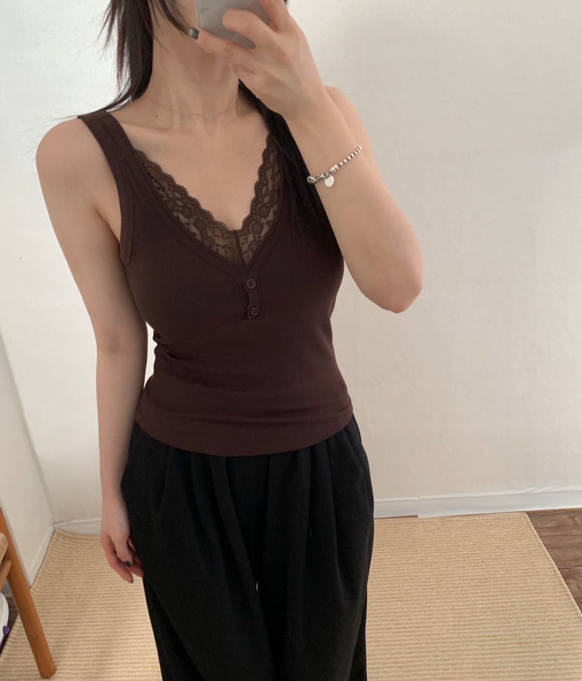 TWENTY FOUR SEVEN24-7東大門㊣直郵女裝新款休閑吊帶背心TEWNTY FOUR SEVEN24-7吊帶/背心