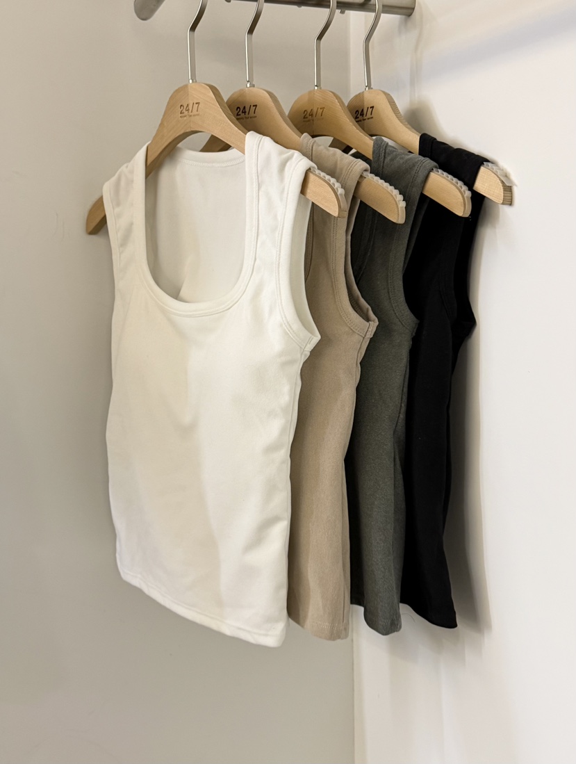 TWENTY FOUR SEVEN24-7韓國代購㊣女裝新款職業吊帶背心TEWNTY FOUR SEVEN24-7吊帶/背心