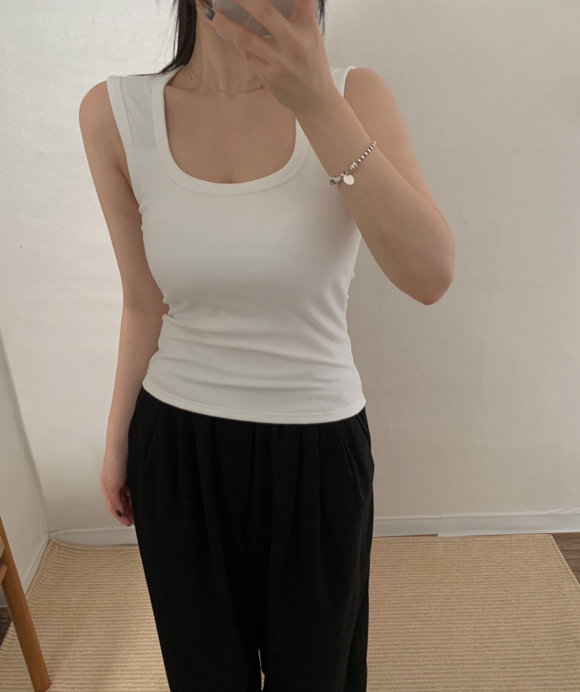 TWENTY FOUR SEVEN24-7韓國代購㊣女裝新款職業吊帶背心TEWNTY FOUR SEVEN24-7吊帶/背心