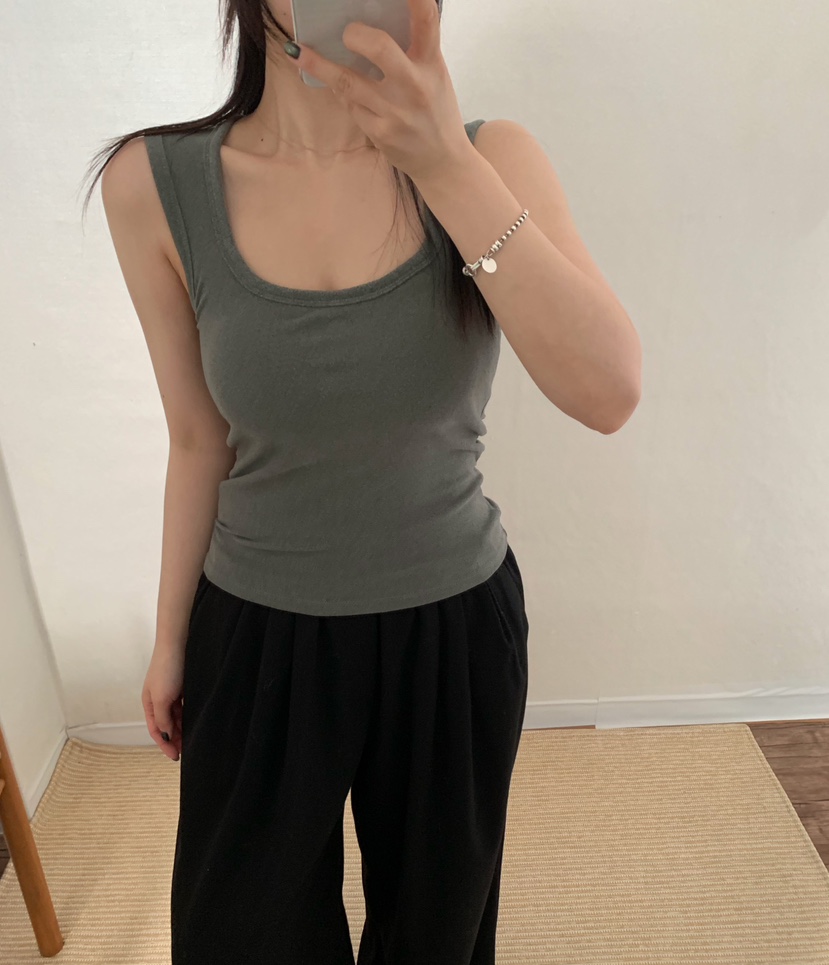 TWENTY FOUR SEVEN24-7韓國代購㊣女裝新款職業吊帶背心TEWNTY FOUR SEVEN24-7吊帶/背心