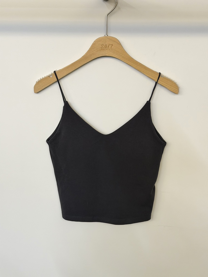TWENTY FOUR SEVEN24-7東大門㊣實拍女裝新品人氣吊帶背心TEWNTY FOUR SEVEN24-7吊帶/背心圖色2墨色