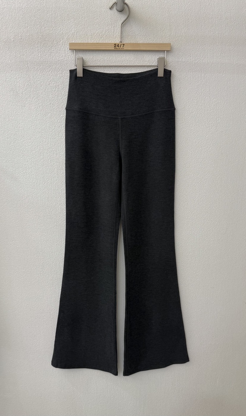 TWENTY FOUR SEVEN24-7韓國代購㊣女裝新款時尚休閑褲喇叭TEWNTY FOUR SEVEN24-7休閑褲圖色2墨色