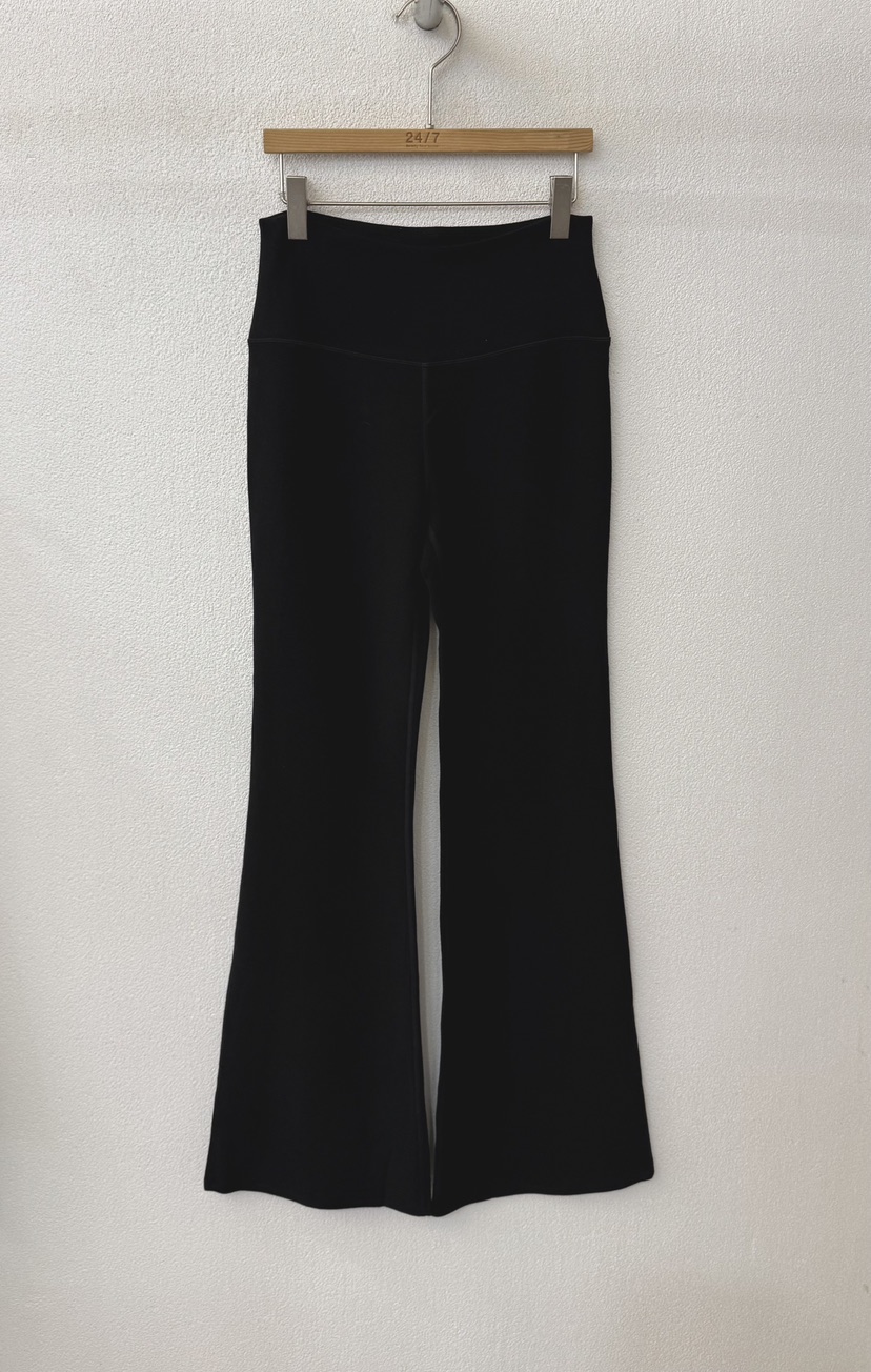 TWENTY FOUR SEVEN24-7韓國代購㊣女裝新款時尚休閑褲喇叭TEWNTY FOUR SEVEN24-7休閑褲圖色3黑色