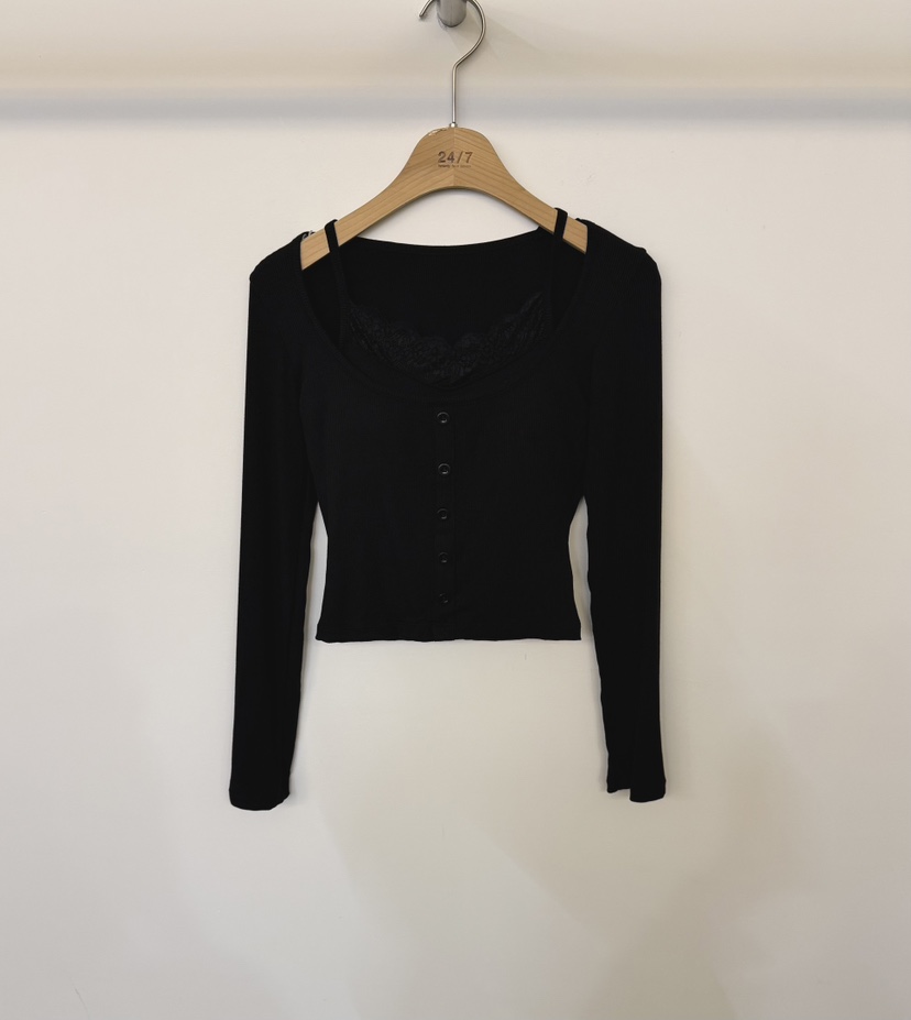 TWENTY FOUR SEVEN24-7東大門㊣代購女士新品真品長袖T恤假兩件TEWNTY FOUR SEVEN24-7長袖T恤圖色3