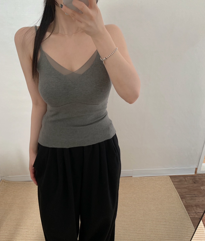 TWENTY FOUR SEVEN24-7韓國代購㊣女裝新品推薦吊帶背心TEWNTY FOUR SEVEN24-7吊帶/背心