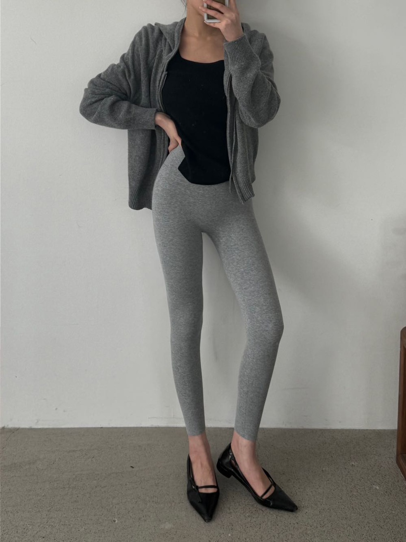 TWENTY FOUR SEVEN24-7韓國直郵㊣女士新品休閑打底褲鯊魚褲加絨抓絨TEWNTY FOUR SEVEN24-7打底褲/鯊魚褲