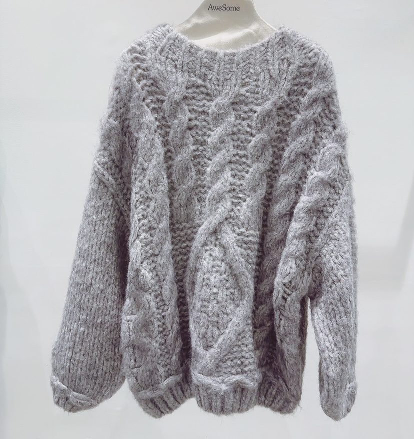 AWESOME-P東大門㊣實拍女裝新款時尚人氣25秋冬真品針織衫AWESOME-P針織衫圖色1