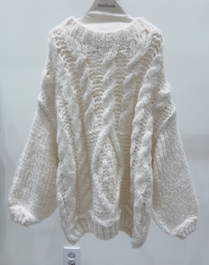 AWESOME-P東大門㊣實拍女裝新款時尚人氣25秋冬真品針織衫AWESOME-P針織衫圖色2