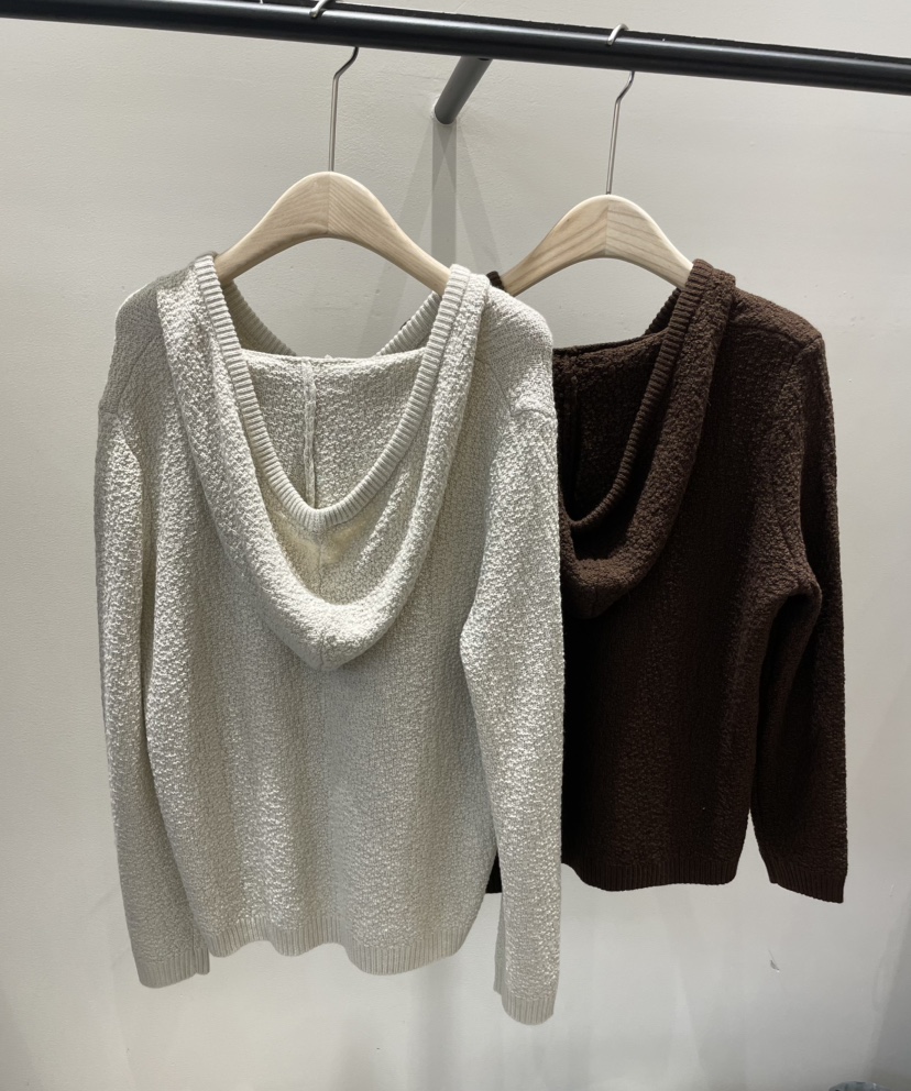 NEOUL東大門㊣代購女裝新品休閑熱賣人氣時尚推薦25秋冬針織衫NEOUL/ahin雙領標簽針織衫