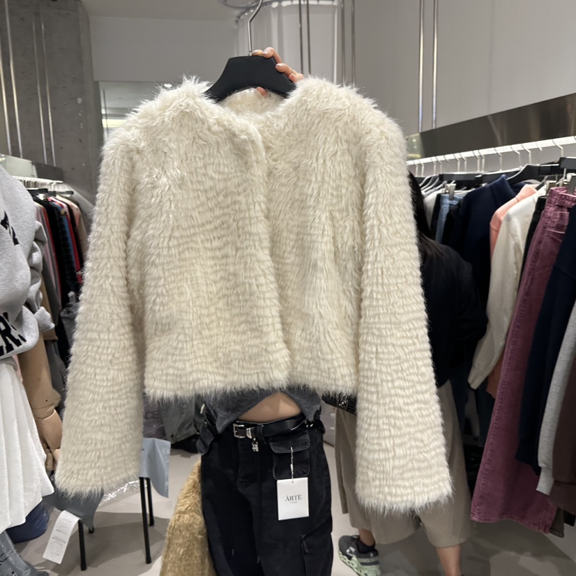 ARTE STUDIO東大門㊣實拍女士新款人氣推薦時尚熱賣夾克抓絨ARTE STUDIO夾克圖色2