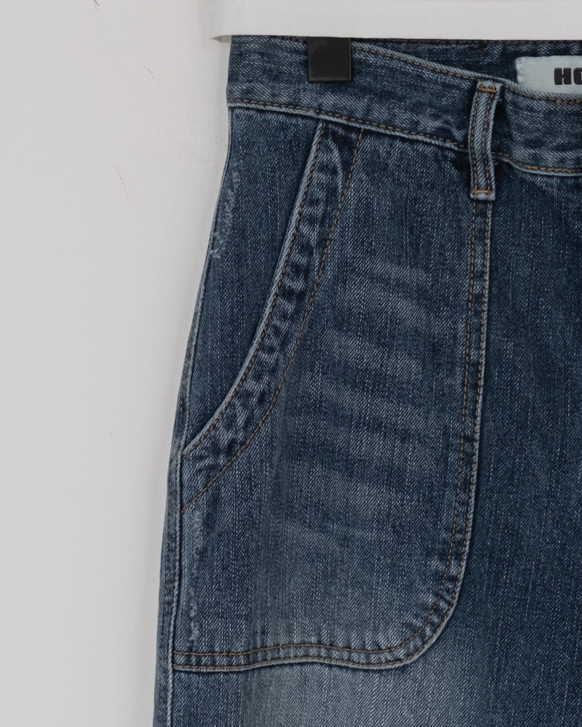 HONG-P東大門㊣代購女裝新品推薦時尚人氣職業熱賣休閑牛仔褲HONG-P牛仔褲