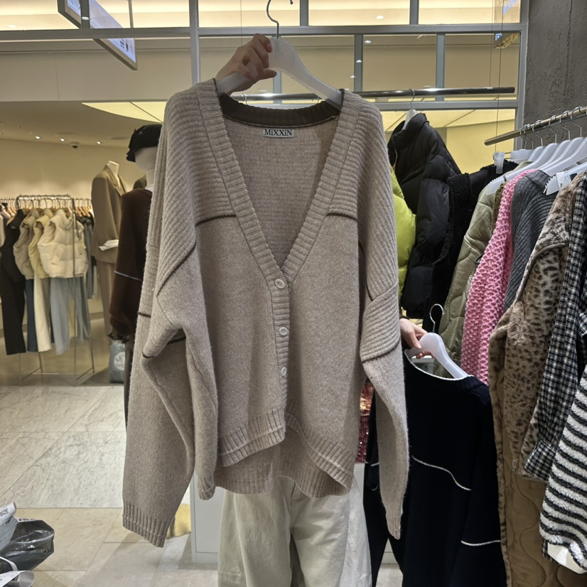 MIXXIN韓國代購㊣女裝新款職業人氣熱賣針織衫不含內搭羊毛MIXXIN針織衫圖色1