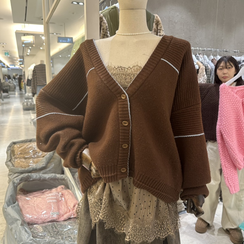 MIXXIN韓國代購㊣女裝新款職業人氣熱賣針織衫不含內搭羊毛MIXXIN針織衫圖色4