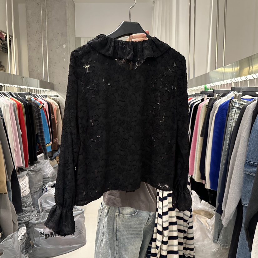 ARTE STUDIO東大門㊣實拍女裝新款熱賣推薦襯衫蕾絲衫荷葉邊ARTE STUDIO襯衫/蕾絲衫