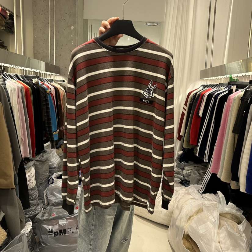 ARTE STUDIO韓國代購㊣女裝新品時尚人氣熱賣休閑25秋冬長袖T恤ARTE STUDIO長袖T恤圖色1