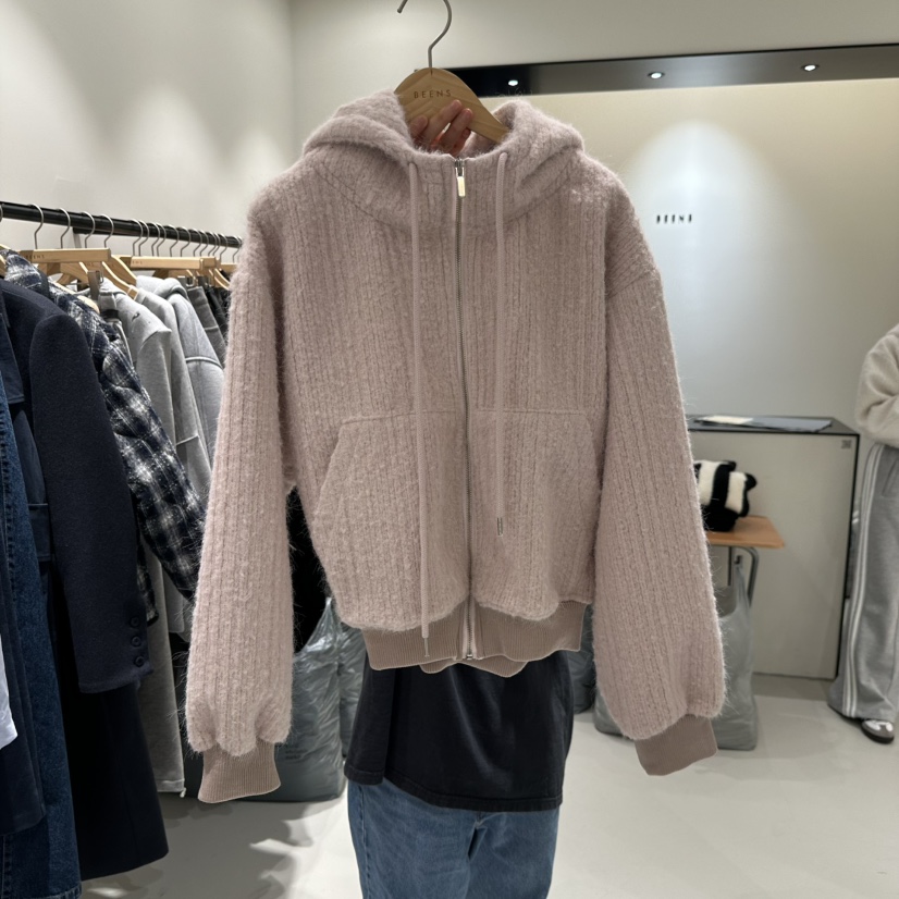 BEENS東大門㊣代購女裝新款休閑人氣推薦時尚職業熱賣夾克拉鏈BEENS夾克圖色2