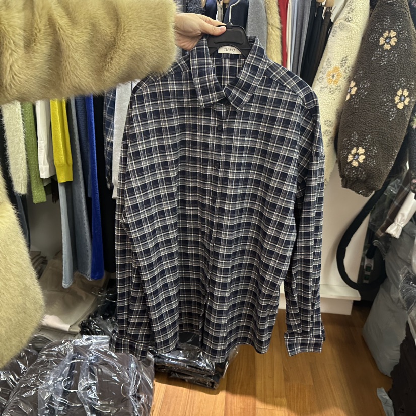 NAVE東大門㊣實拍女裝新品熱賣職業人氣時尚25秋冬襯衫蕾絲衫NAVE襯衫/蕾絲衫圖色3深藍色