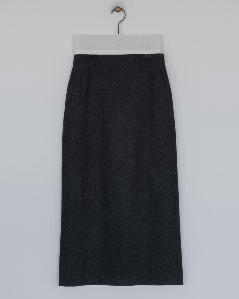 HONG-P東大門㊣直郵女士新款推薦休閑職業人氣25秋冬熱賣長裙HONG-P長裙圖色1灰色