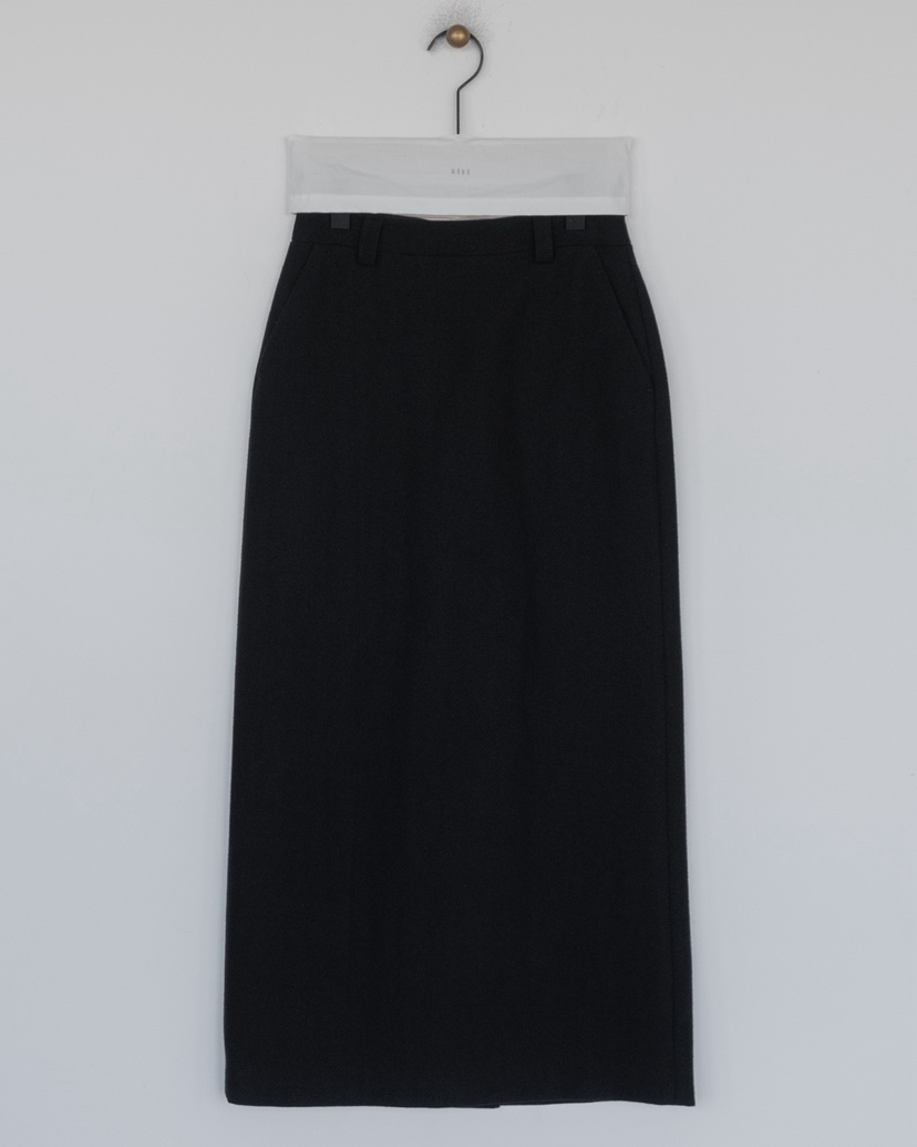 HONG-P東大門㊣直郵女士新款推薦休閑職業人氣25秋冬熱賣長裙HONG-P長裙圖色2黑色