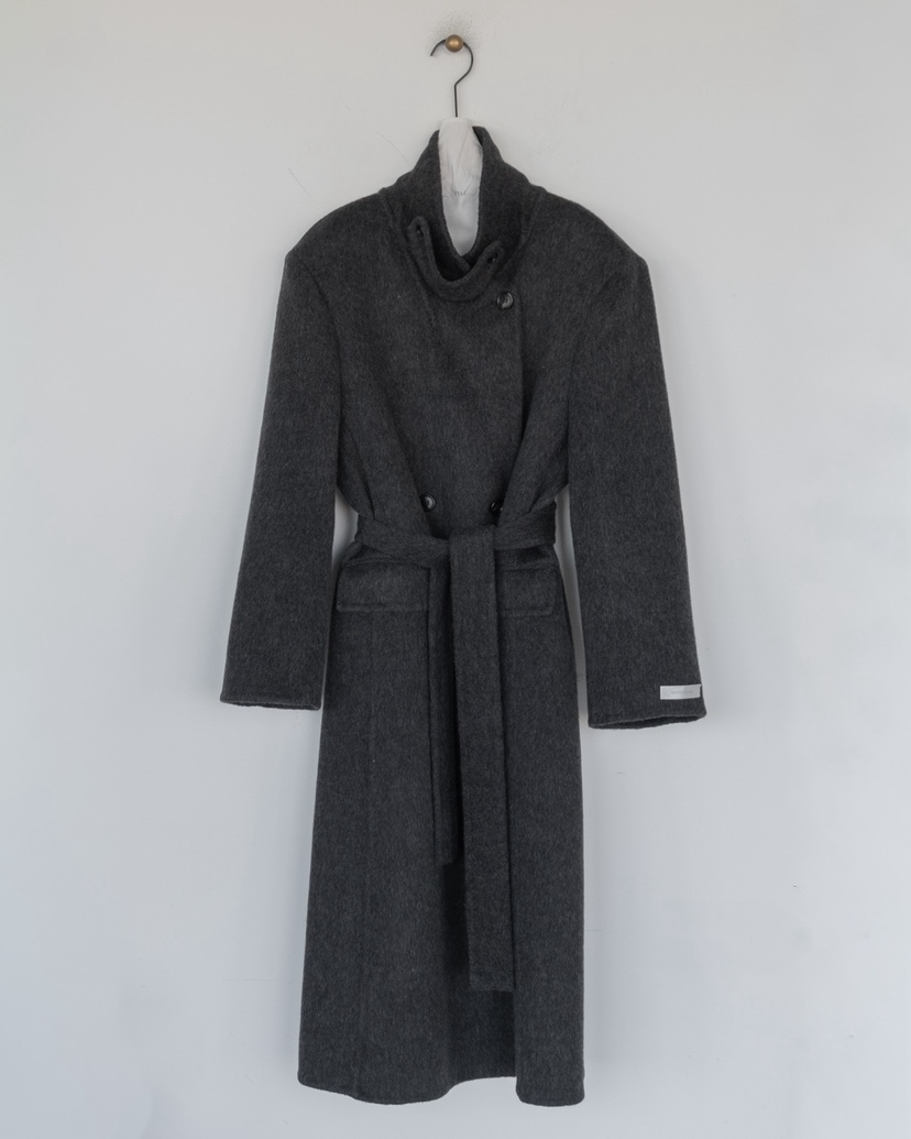 HONG-P韓國直郵㊣女士新品時尚推薦人氣25秋冬休閑長款風衣HONG-P長款風衣