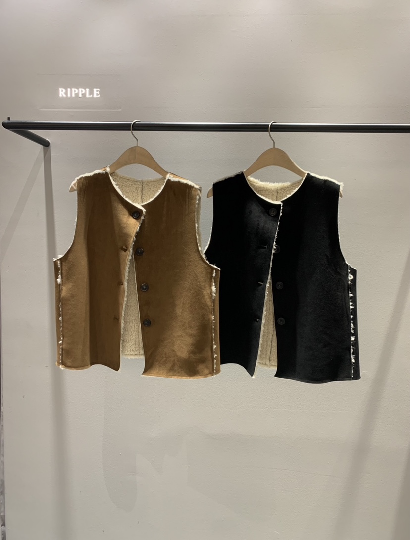 RIPPLE東大門㊣實拍女士新品人氣推薦時尚25秋冬職業休閑馬甲RIPPLE馬甲