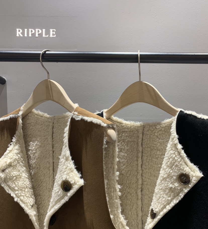 RIPPLE東大門㊣實拍女士新品人氣推薦時尚25秋冬職業休閑馬甲RIPPLE馬甲