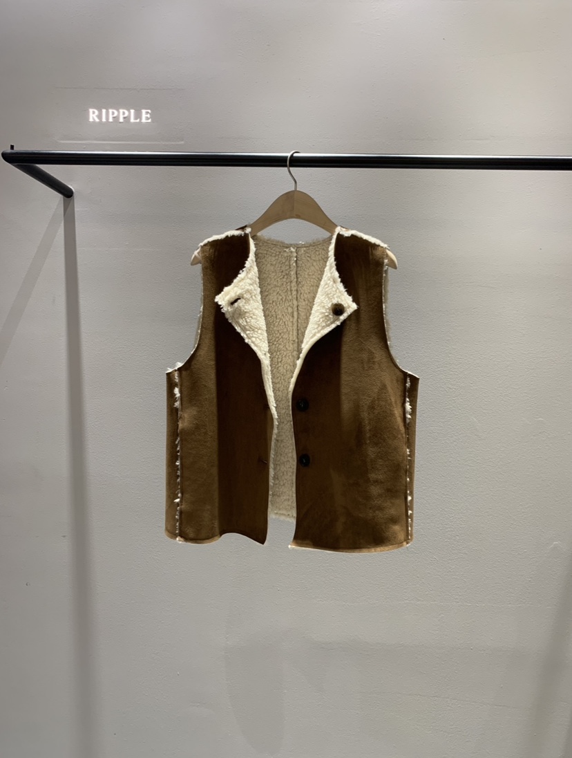 RIPPLE東大門㊣實拍女士新品人氣推薦時尚25秋冬職業休閑馬甲RIPPLE馬甲圖色1