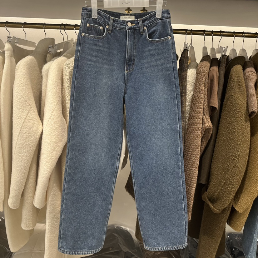 CREAM-P東大門㊣直郵女裝新款熱賣休閑職業人氣時尚牛仔褲CREAM-P牛仔褲圖色1