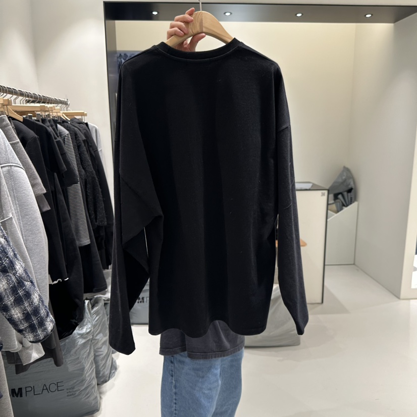 BEENS東大門㊣直郵女裝新品休閑25秋冬職業熱賣推薦長袖T恤BEENS長袖T恤