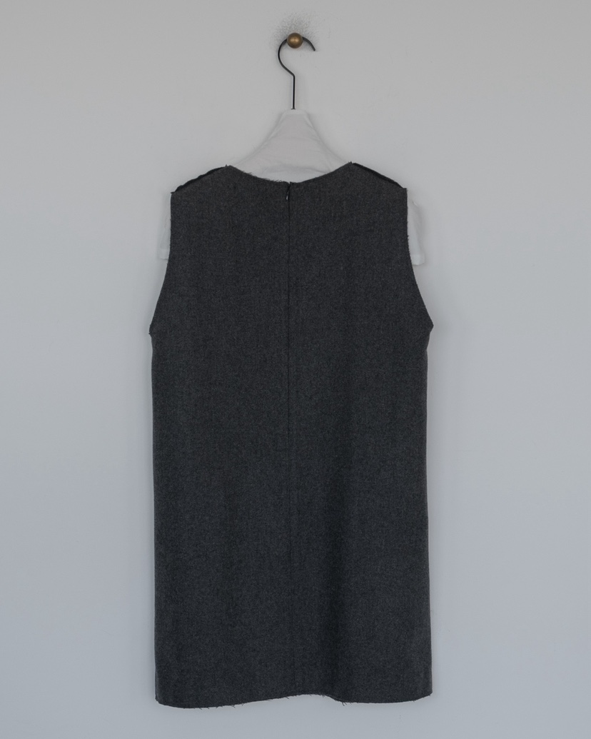 HONG-P東大門㊣實拍女士新款人氣25秋冬時尚連衣裙羊毛衫V領HONG-P連衣裙