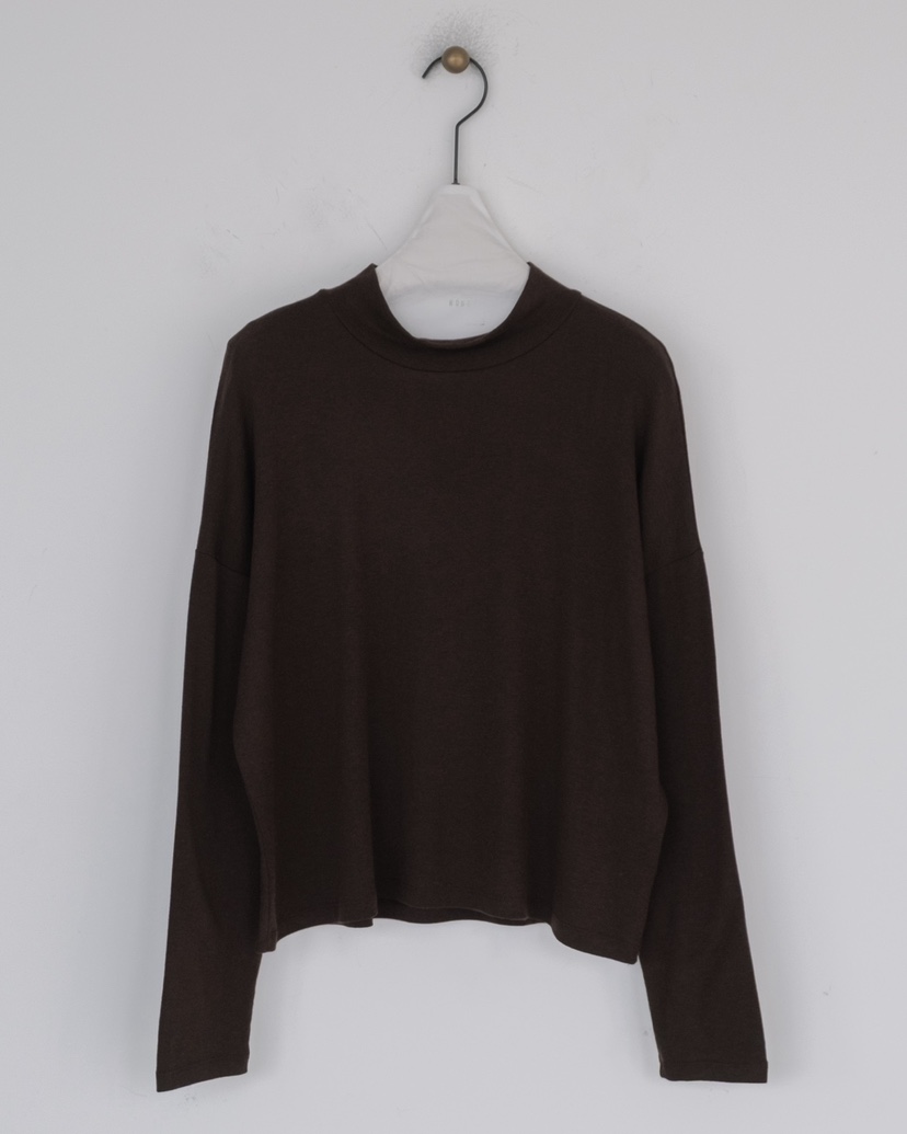 HONG-P韓國代購㊣女士新款推薦25秋冬熱賣職業休閑長袖T恤HONG-P長袖T恤圖色2棕色