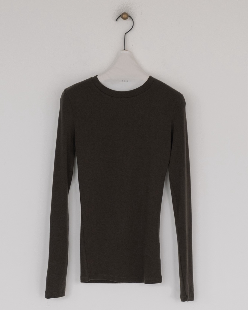 HONG-P東大門㊣實拍女裝新款休閑熱賣25秋冬人氣時尚長袖T恤HONG-P長袖T恤圖色2卡其色