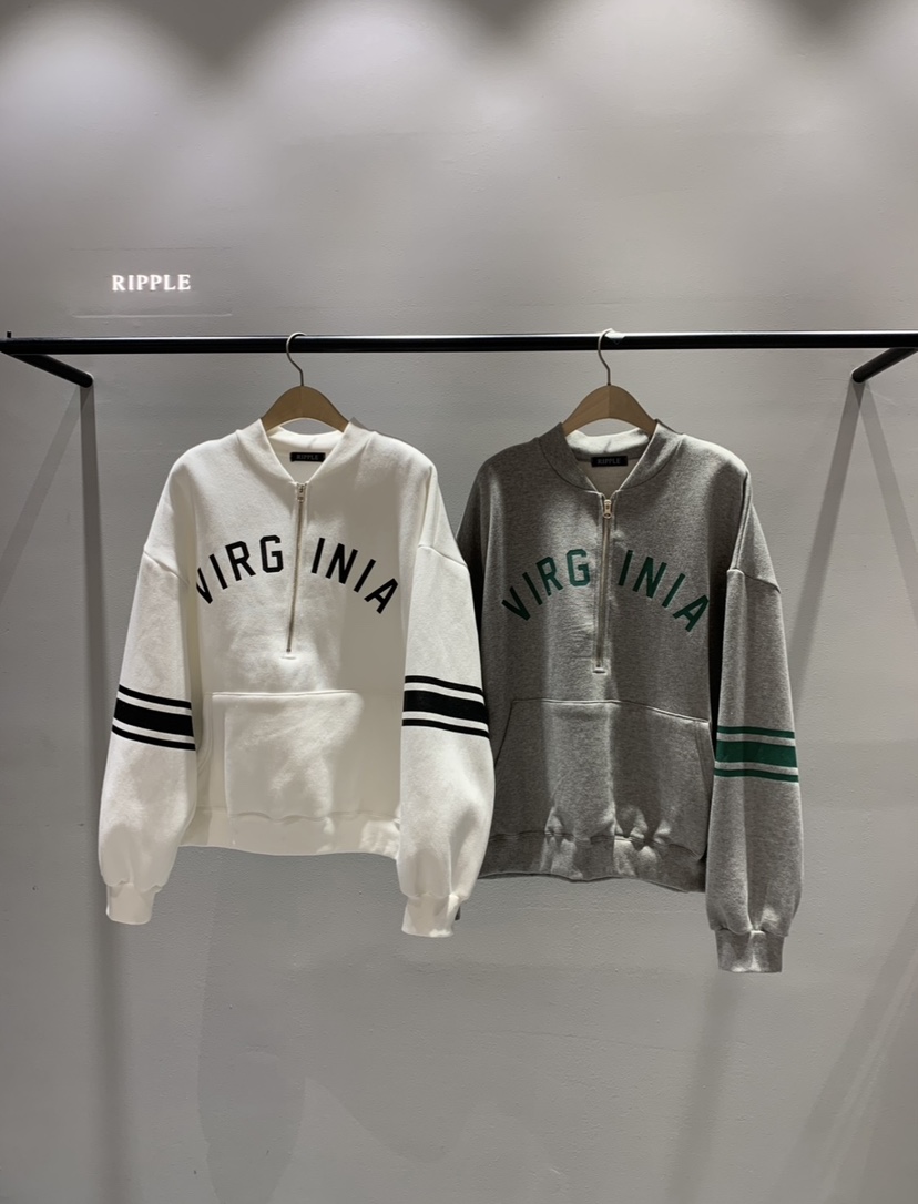 RIPPLE韓國代購㊣女士新品職業25秋冬人氣時尚熱賣衛衣加絨RIPPLE衛衣
