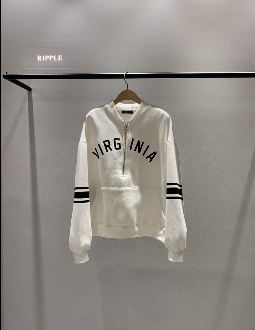 RIPPLE韓國代購㊣女士新品職業25秋冬人氣時尚熱賣衛衣加絨RIPPLE衛衣圖色1