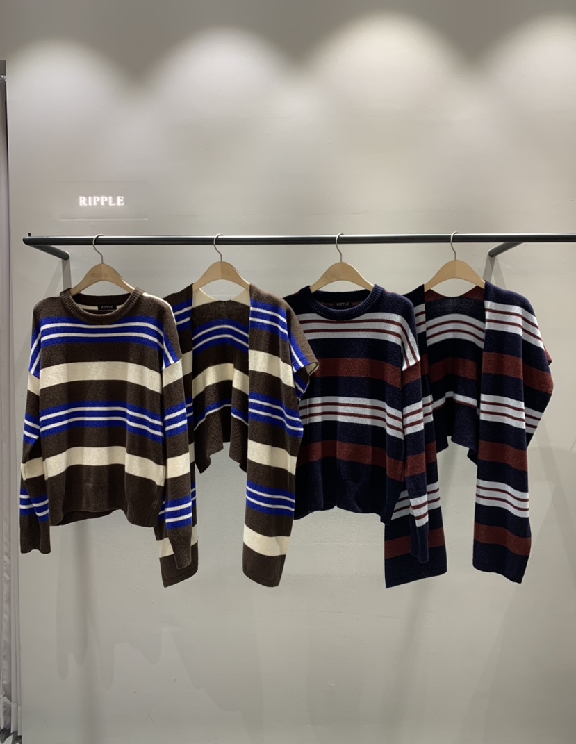 RIPPLE韓國直郵㊣女裝新款時尚25秋冬人氣職業套裝兩件套圍巾RIPPLE套裝