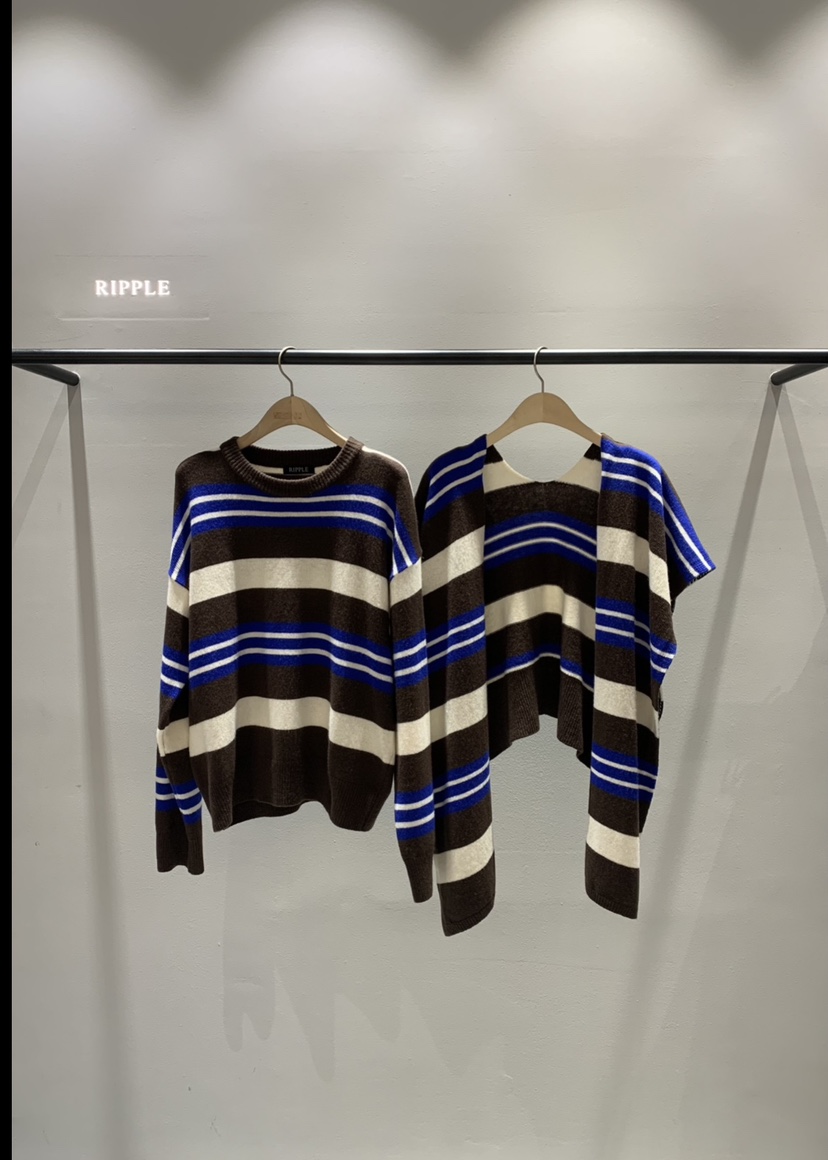 RIPPLE韓國直郵㊣女裝新款時尚25秋冬人氣職業套裝兩件套圍巾RIPPLE套裝圖色1