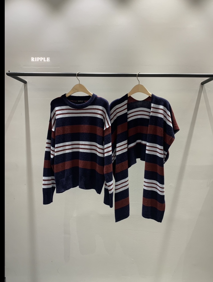 RIPPLE韓國直郵㊣女裝新款時尚25秋冬人氣職業套裝兩件套圍巾RIPPLE套裝圖色2