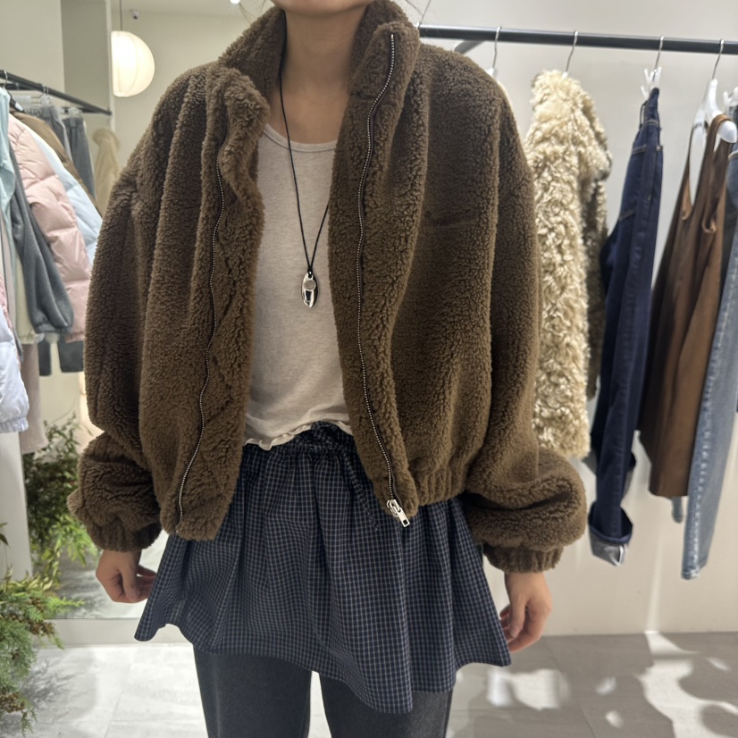 LOW MOMENT東大門㊣實拍女裝新款25秋冬職業推薦人氣休閑夾克LOW MOMENT夾克圖色2